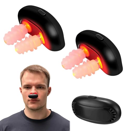 FiruTech Sinus Licht Pro Rotlicht-Lasergerät mit 666nm Photobiomodulation Mehrere Intensitätsstufen USB-aufladbar Handliches Design zur täglichen Nasenpflege und Unterstützung Natürlicher Atmung