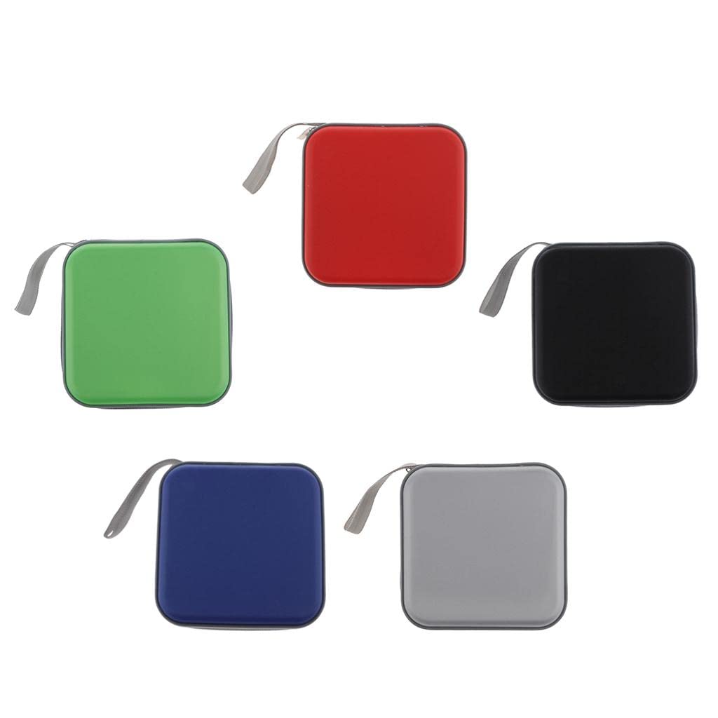 STYLEHEAVEN 40 Disc CD Wallet DVD Case Storage Holder Bag Carry Protector PVC Blue-image-1