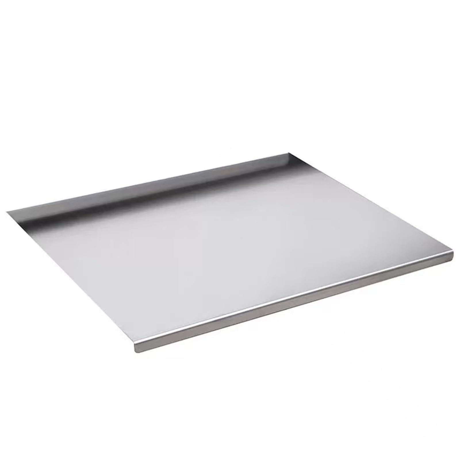 Tabla de cortar de titanio puro con borde, 99,6% titanio puro de 1 mm de grosor, superficie antiadherente perfecta para cocina, camping, barbacoa (XL)