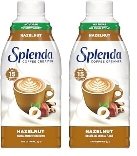 SPLENDA Sugar Free Hazelnut Coffee Creamer, 32 Fl Oz. (Pack of 2)