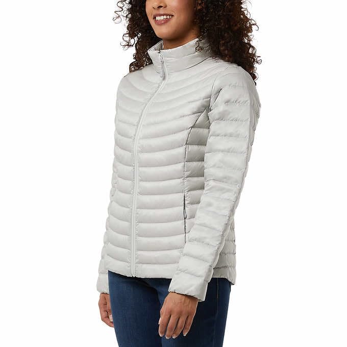 32 Degrees Womens Midweight Down Jacket (Grey, S), Small2