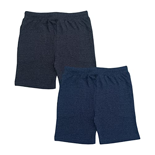 Image of Boys & Girls Multi-Color Pack of 2 Regular fit% Soft Cotton Shorts (3 to 12 Years)