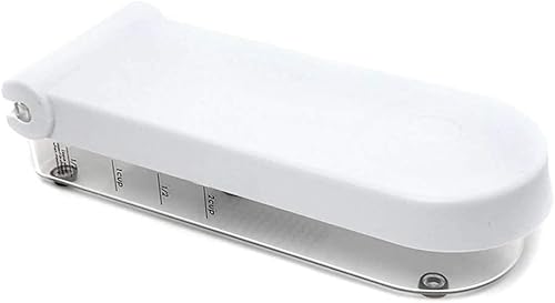 Miniatura 3 de Jean-Patrique Picador mágico de verduras con recipiente, picador de alimentos blanco con 2 cuchillas intercambiables, bandeja de captura y fácil