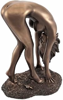 Veronese Bronzed Finish Nude Woman Bent Over Pose Statue Erotic Art