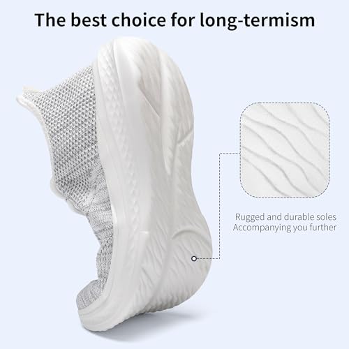 Image of VAMJAM Men's Running Shoes Slip On Walking Shoes Non Slip Lightweight Workout Breathable Gym Sneakers Fashion Mesh Sneakers