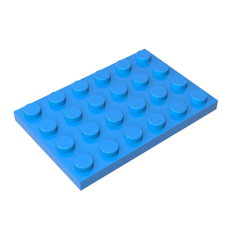 GDS-520 Compatible with LEGO 3032 Foundation Plate 4x6, Dark Azure, 10 PCS — image 1