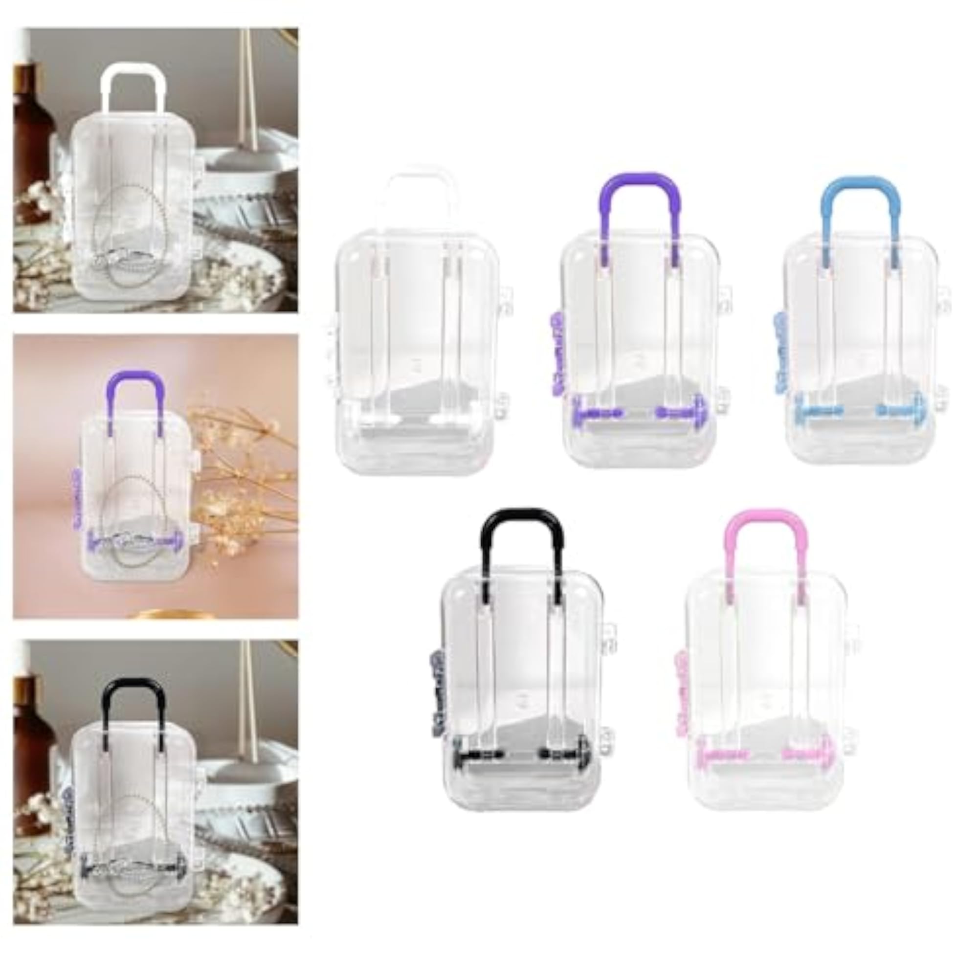 Jewelry Organizer Suitcase Shape, Portable Treasure Chest Box
