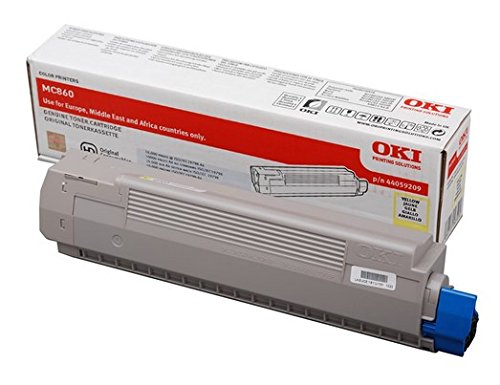 Toner Jaune OKI 44059209 Éclat Durable pour MC860 Multifonction