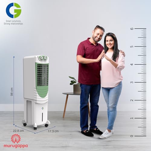 Image of CG 35L Tower Air Cooler for Home | Inverter Compatible | Honeycomb Pads | Adjustable Louvers | Water Level Indicator | up to 18Ft Air Throw | 1 Yr Manufacturer Warranty