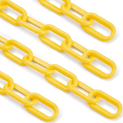 Elk PLASTIC-CHAINLINKS Weatherproof Yellow Plastic Safety Barrier Chain Link thumb #6