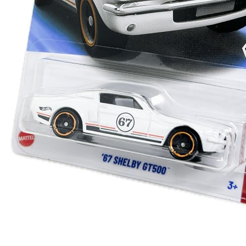 Image of Hot Wheels '67 Shelby GT500 [White] Mustang 60 3 /5 161 /250 1:64 Scale Die Cast Car