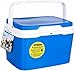 Nevera portátil con asa 5 litros azul y blanco, Polipropileno, Porta Alimentos para Playa, Acampada, Camping, Disponible en varios tamaños de distinta capacidad, elige el que prefieras (5 Litros)
