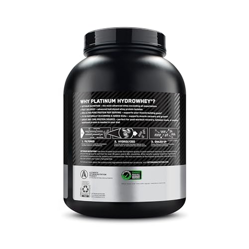Optimum Nutrition Platinum Hydrowhey Protein Powder, Velocity Vanilla,3.5LB - image 8