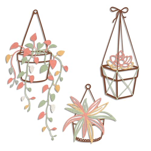 Vineland Metal Wall Art for Bathroom, Set of 3 Botanical