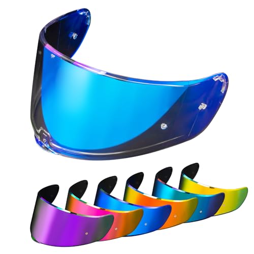 Image of PSLER Sedici Strada 2 Visor - Sedici Strada 2 and Strada 3 Face Shield Motorcycle Helmet visor Accessories Replacement for LS2 FT2 VECTOR Sedici Strada 2 Strada 3 FF801 FF397,Transparent Blue