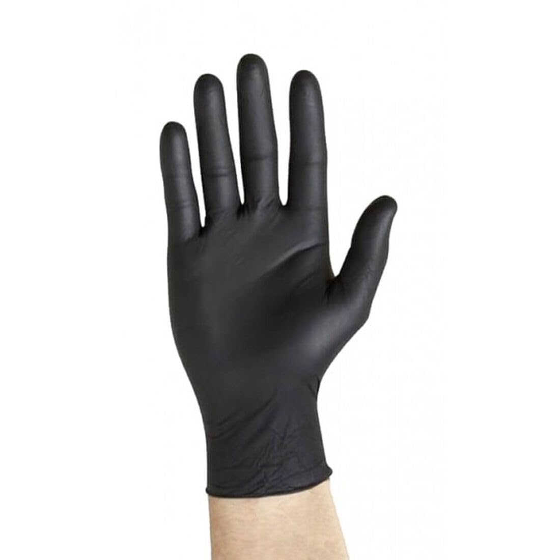 Guanti Nitrile Nero - Spedizione 24h- Monouso resistente senza polvere dispositivo medico ipoallergenico senza lattice | Medici, Chef, Estetiste, Dentista, Tatuatori, Uso alimentare (1000, L)