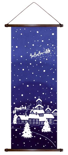 rollbild Seiya Navidad handbedruckt en Japón 110 x 43 cm (plástico 90 x 34,5 cm)