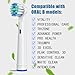 Replacement Brush Heads Compatible with Oral-B Electric Toothbrush Professional Care/SmartSeries/Advance Power/Pro Health/Triumph/3D Excel/Vitality Clean 1000 2000 3000 5000 8000 (8)