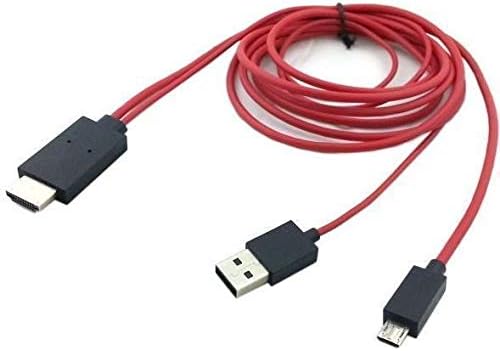MHL Micro USB to HDMI TV AV Cable Adapter HDTV for Samsung Galaxy S3 S4 and Note 2 Red color