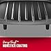 George Foreman GR10B 2-Serving Mini Grill & Panini Press, Compact 7.3” x 5.6” Cooking Surface,1–2 Servings, Dorms & Small Kitchens