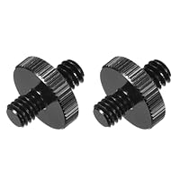 QUARKZMAN 2 Stück Mikrofonständer-Adapter 1/4 Männlich zu M6 Männlich Gewindeadapter für Mikrofonständer zu Kamerastativ-Montageadapter
