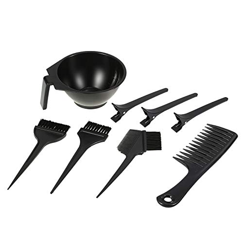 8pcs cabelo coloração capilar ferramenta para colorir Kit Salon tingimento Comb Escova Bacia clipes