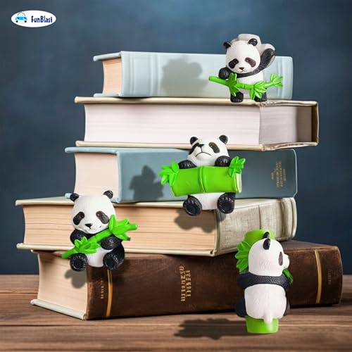 Image of FunBlast Panda Miniature Figurines - Decorative Showpiece, Gift for Him /Her, Diwali Deepwali New Year Home Decor, Bedroom, Living Room, Office, Table, Car Dashboard (Style-A)