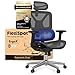 FLEXISPOT Ergonomischer Bürostuhl Schreibtischstuhl, 3D-Armlehnen, 3D-Kopfstütze, 5D-verstellbare Rückenlehne, Atmungsaktiver Sitz Belastbar bis 136 kg Arbeitsstuhl, ErgoX, Dunkelgrau
