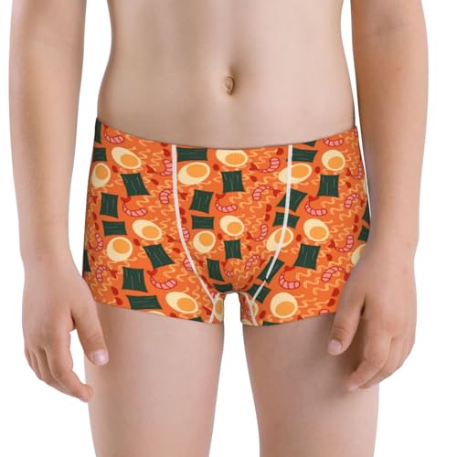Boys' Cotton Boxer Brief Soft Underwear-Ramen Noodle Soup