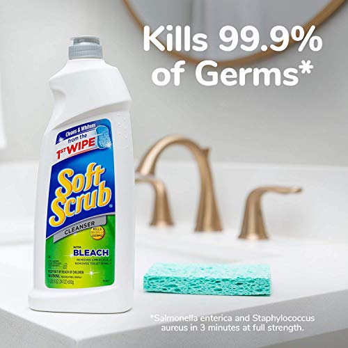 image for Soft Scrub Cleanser with Bleach Surface Cleaner, Kills 99.9% of Germs,