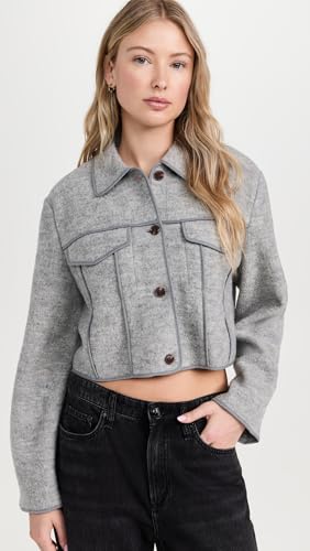 Theory Women's Crop Boucle Jacket2