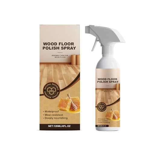 Pulidor Suelos Y Restaurador Brillo Natural,Spray Reparador De Rayones De Madera,Elimina Arañazos,Para Reparación Pisos Madera,120ML