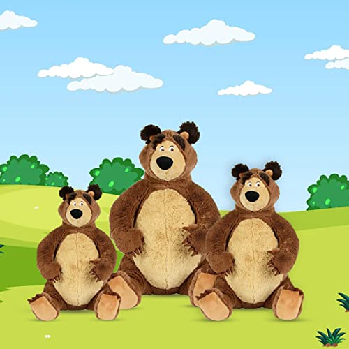 Masha and the Bear Simba Plush Soft Teddy Bear for Kids | (40cm, Brown)