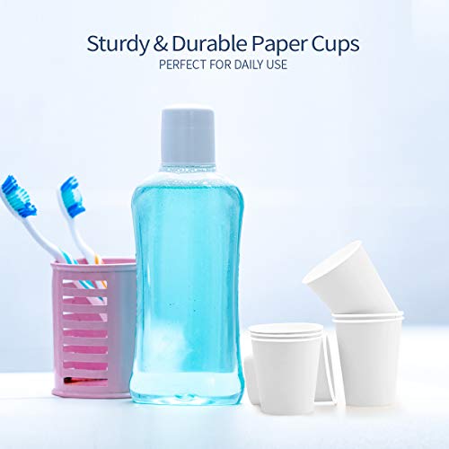 300Pack 4oz Disposable Paper Cups, Espresso Cups，Small Mouthwash Cups ,Hot/Cold Beverage Drinking Cup for Party,Travel and Event - Thumbnail 3