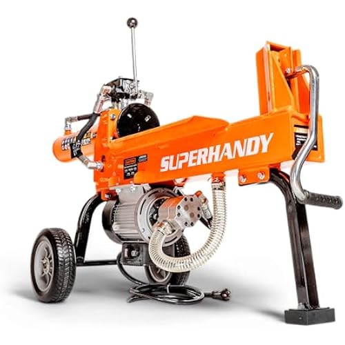 SuperHandy Hydraulic Log Splitter, 14 Ton, Portable Firewood Splitter