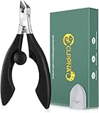 Upgrade Nail Nippers Professional Podiatrist Ingrown Toenail Clippers for Seniors Men,Slanted Eagle Beak Nail Clippers for Thick Toe Nails Cutter, Cuticle Remover Trimmer,Ingrown Toenail Scissors