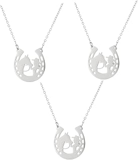 KESYOO 2pcs stainless steel necklace for women gold filled necklace silver pendant necklace gold plated