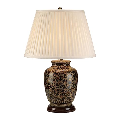 Elstead Morris - 1 leichte kleine Tischlampe schwarz, gold, E27