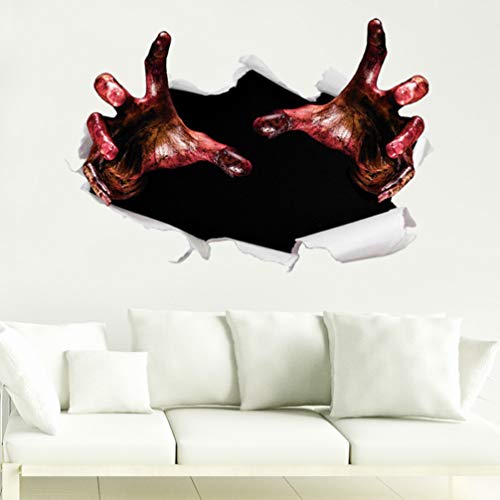 Toyandona Iaff Sticker Bloody Hand Sticker Halloween Horror Wall Decal Creepy Scary Decals Ghost Hands Wall Mural Zombie Party Favor For Home Bar Vampire Decoration 34Cm X 24Cm Wall Stickers #TOP4