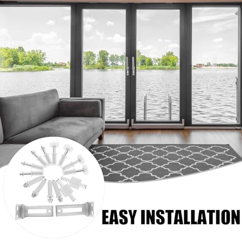 Kit de herrajes MAGICLULU para puerta bifold de clóset en acero inoxidable y plástico, con operación estable y solución confiable para hogares y espacios comerciales miniatura 6