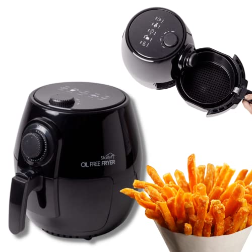Starlyf Heißluftfritteuse Oil Free Fryer, 1400,00 W, Fritteuse mit 3,8 Litern, Aufwärmen, Frittieren und Backen ohne Öl – Bild 5