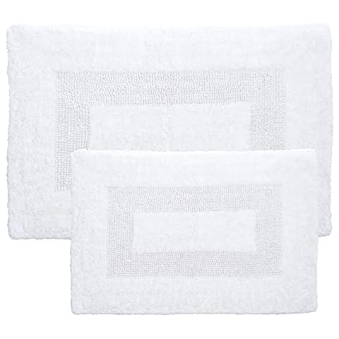 Lavish Home Cotton Bath Mat Set Cover