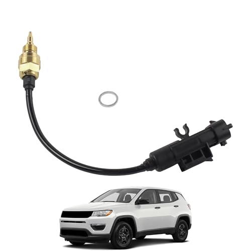 YzusGomumu Engine Oil Coolant Temperature Sensor Compatible with 2012-2021 Jeep Cherokee Compass Renegade Ram ProMaster City Chrysler 200 Fiat 500/500X/500L Dodge Dart Replaces 68088241AA 68119586AA