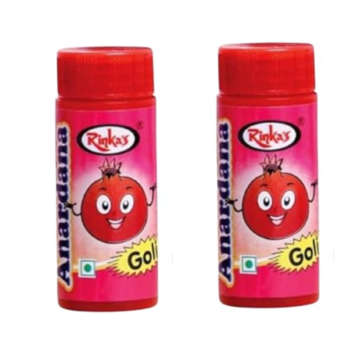 Rinka’s Anardana Goli Box – Pack of 2 (30 x 2 Bottles) | 480g in each | Digestive Churan | Pomegranate Candy | After-Meal Mukhwas