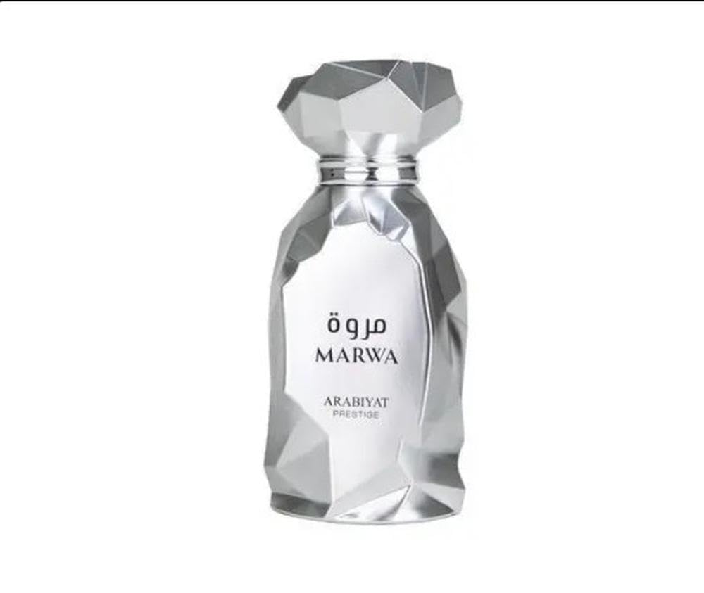 Arabiyat Prestige Marwa Eau de Parfum, 100ml, Silver For Men Made in UAE