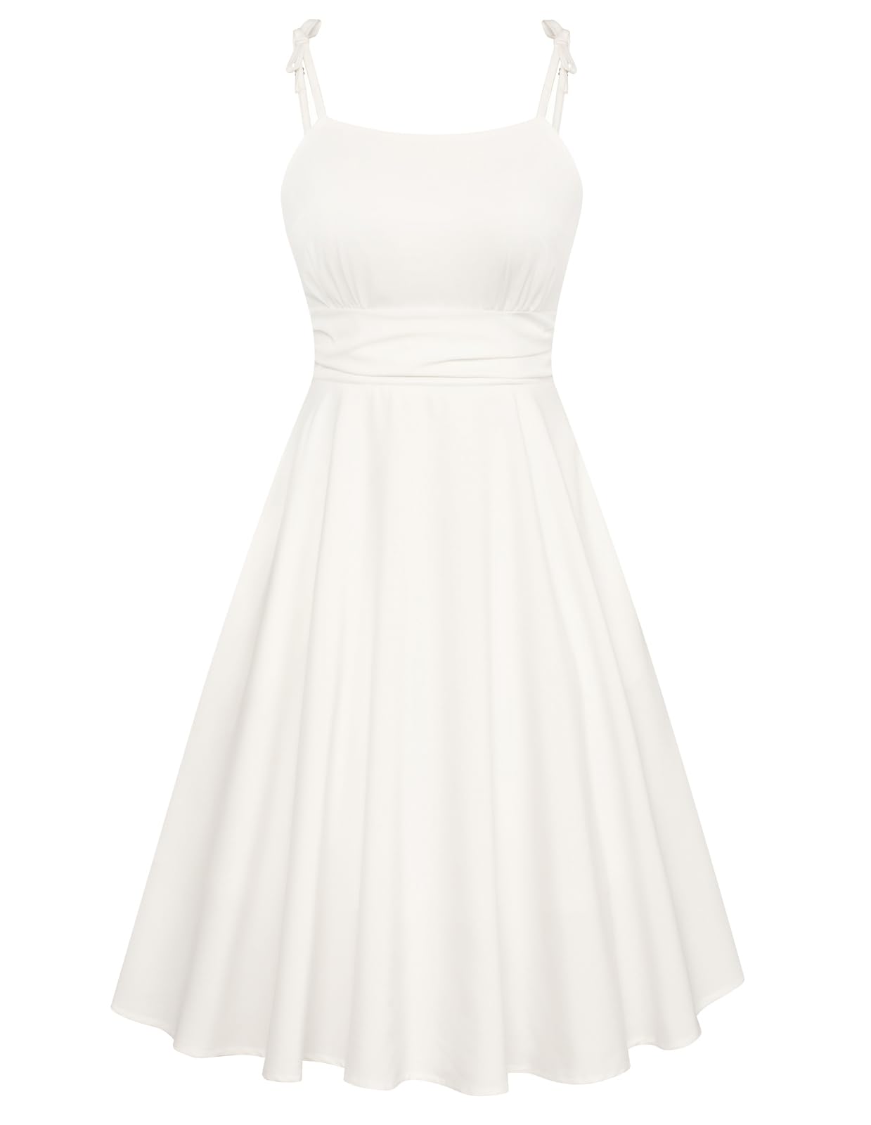 Belle Poque Abito Donna Midi con Cinturino a Spaghetti Casual Carino con Tasche da Spiaggia per Le Vacanze