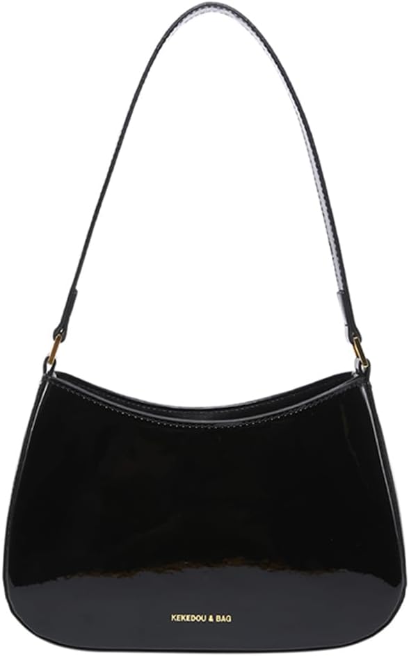 Womens Crescent Shoulder Bag Retro Y2k Purse Fall Fashion Red Shoulder Purse Chic Hobo Handbag Leather Red Bag