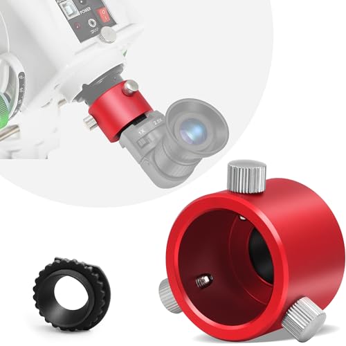 Tydeux Right Angle Viewfinder Metal Adapter for Polar Scope - Works Extremely Well with Viewfinder which Make Polar Alignment of Equatorial Mount Easy and Comfortable