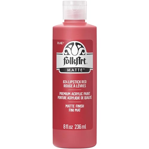 Image of FolkArt Acrylic Paint in Assorted Colors (8 oz), , Lipstick Red