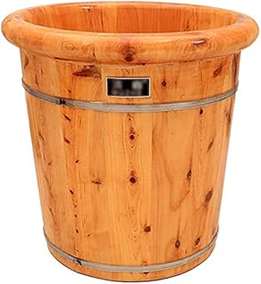 Barril de madeira para spa dos pés Barril de banho para os pés de madeira, banheira para os pés, pedilúvio doméstico, tambor para lavagem dos pés, alívio da fadiga da dor, balde relaxante para